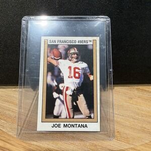 1989 JOE MONTANA 49ers Panini‎ Sticker #157  HOF